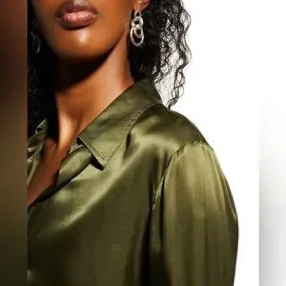 L' Agence Atlas Wrap Front Silk Mini Dress. - Picture 5 of 6